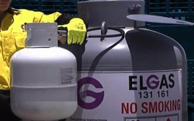 How is an LPG gas bottle refilled?