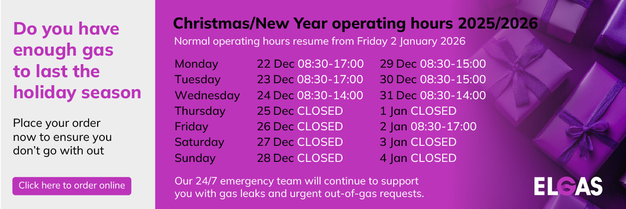 ELGAS NZ Holiday Hours